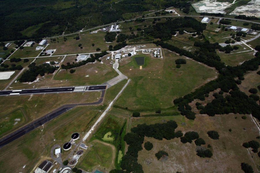 Ariel view of the Skydive City landing area